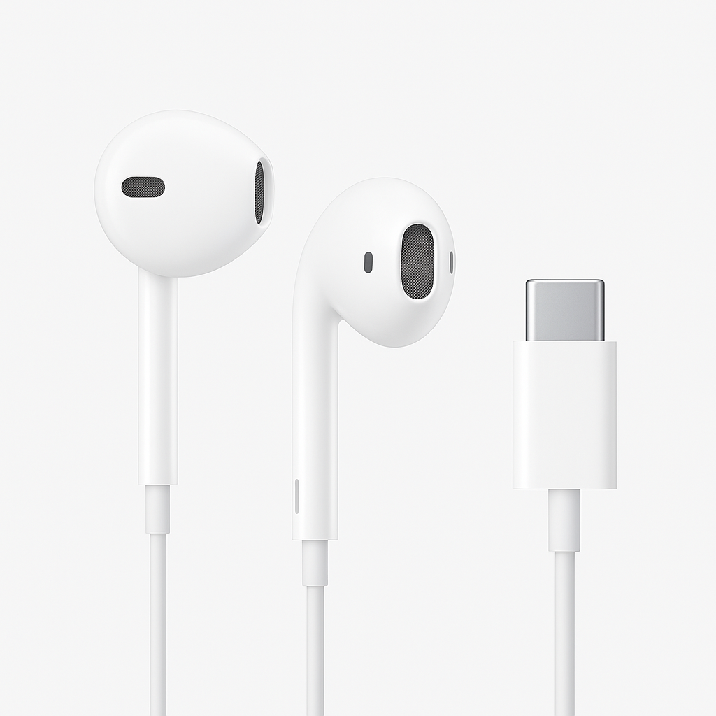 Crayank Type C Wired Earphones with HD Mic| Powerful Audio with base | White