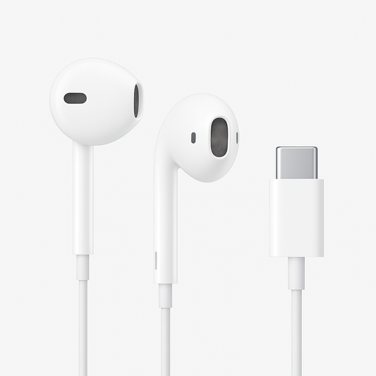 Crayank Type C Wired Earphones with HD Mic| Powerful Audio with base | White