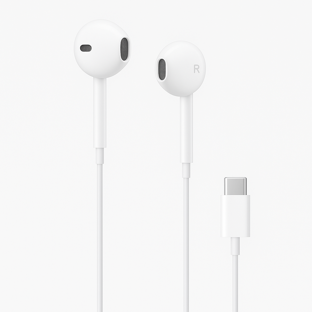 Crayank Type C Wired Earphones with HD Mic| Powerful Audio with base | White