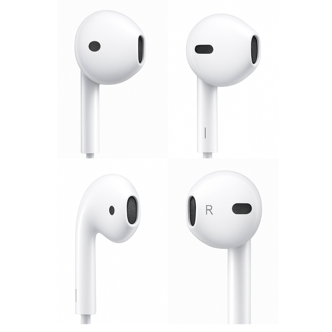 Crayank Lightning Earphone with Mic and Volume Control For Iphone 7, 8, X, XR, XS (White)