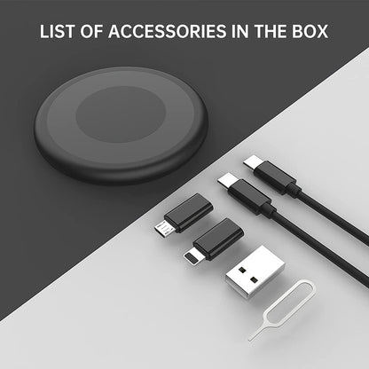 All-in-One Travel Data Cable & SIM Kit – Type-C, Lightning, Micro USB, OTG, SIM Ejector & Storage
