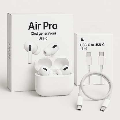 Crayank AirPro 2nd Gen Type-C Wireless Earbuds + Type C to C Fast Charging Data Cable