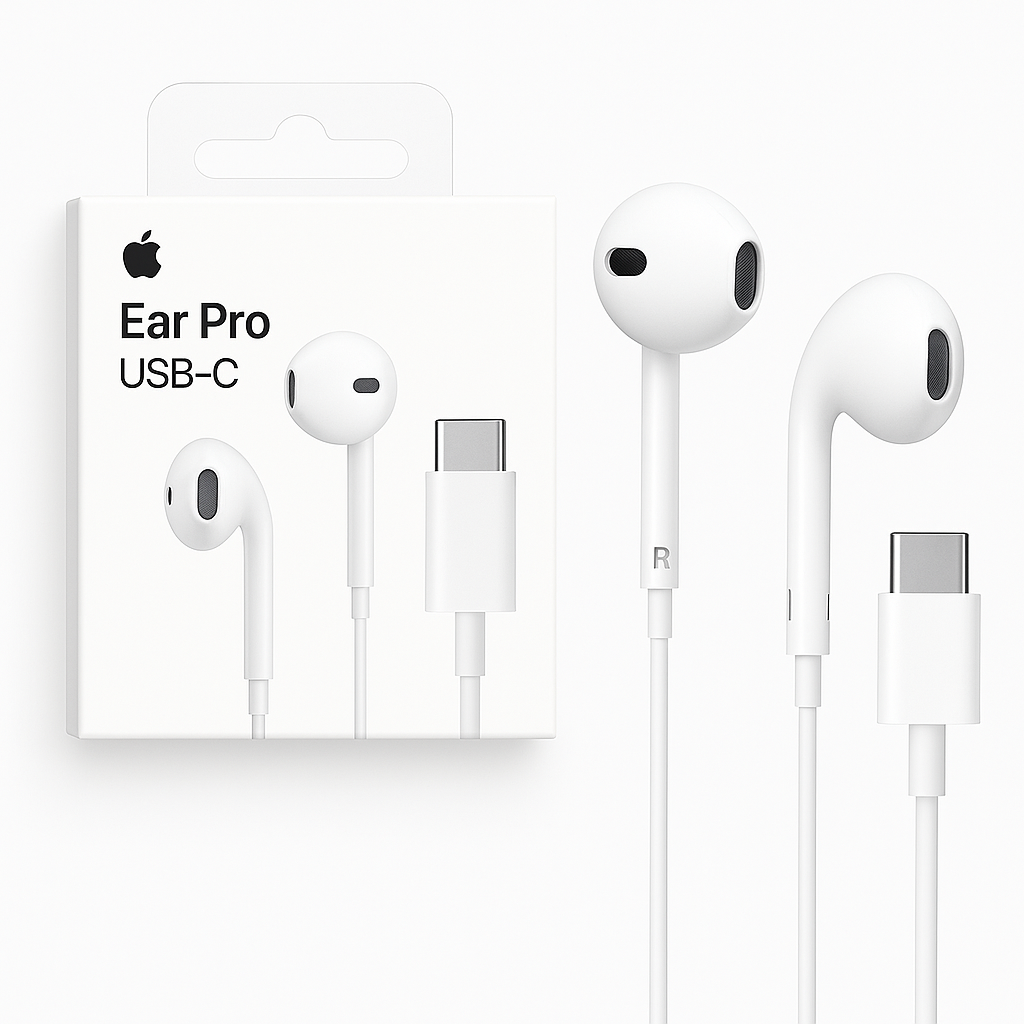 Crayank Type C Wired Earphones with HD Mic| Powerful Audio with base | White