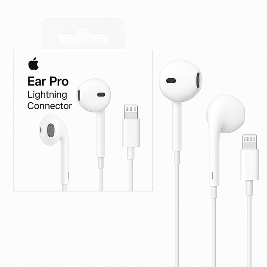 Crayank Lightning Earphone with Mic and Volume Control For Iphone 7, 8, X, XR, XS (White)