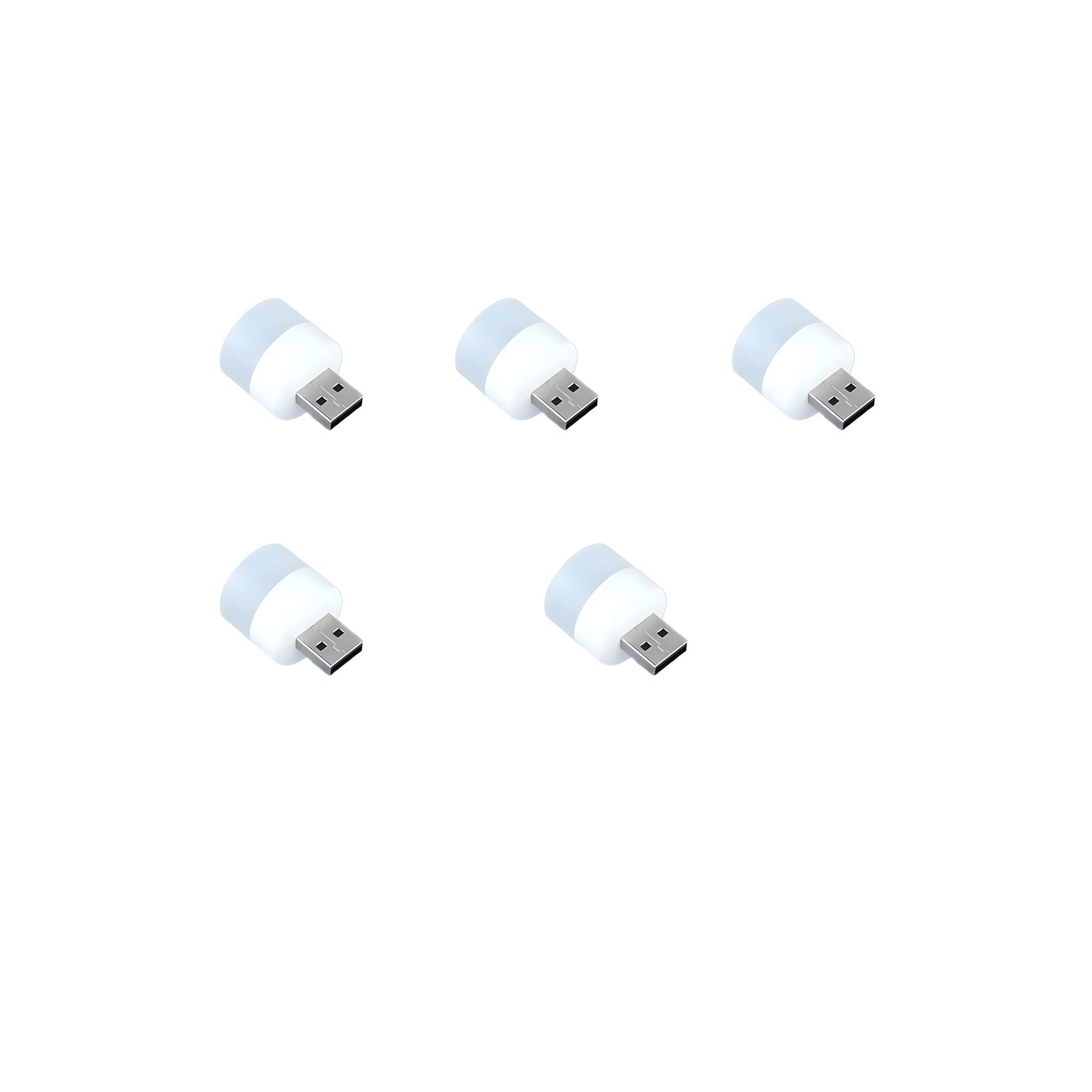 Crayank USB-Powered LED Night Light – Soft Glow, Energy-Efficient & Travel-Friendly (Pack of 5)